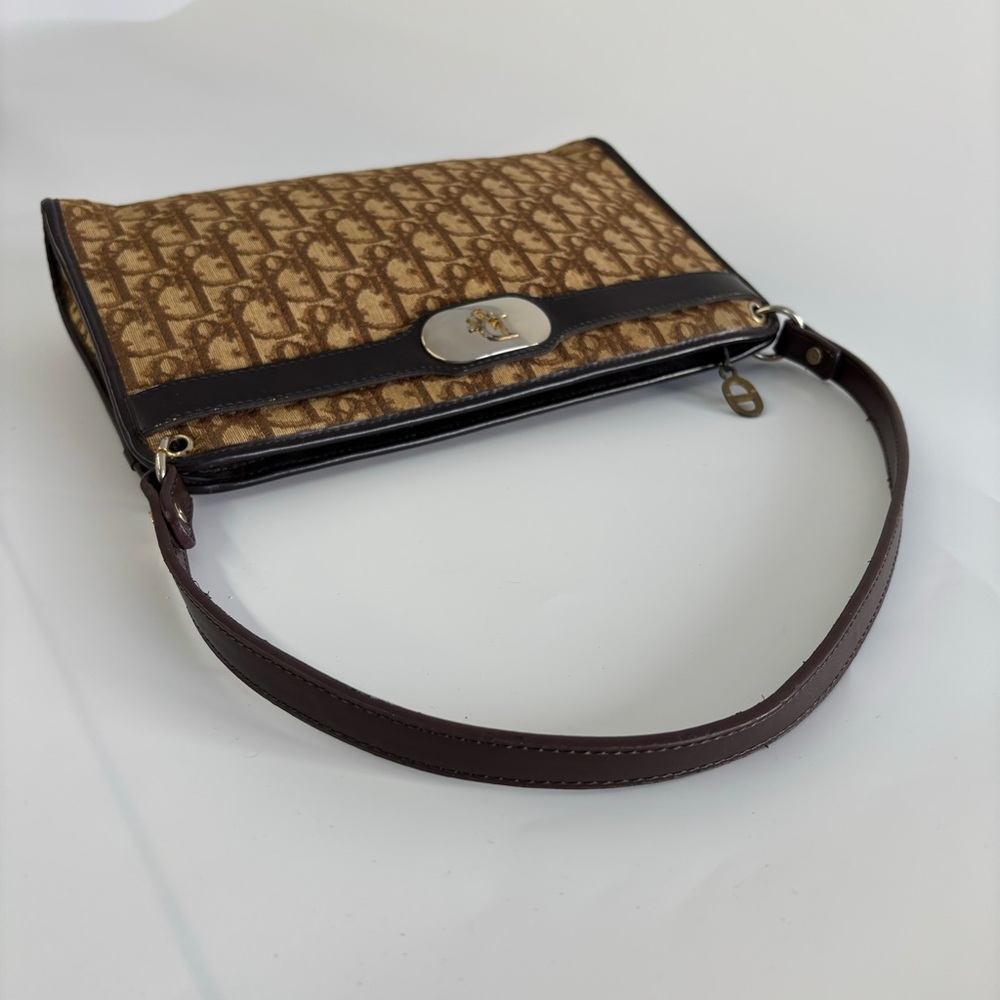 CHRISTIAN DIOR TROTTER CANVAS SHOULDER BAG - Picture 5 of 11